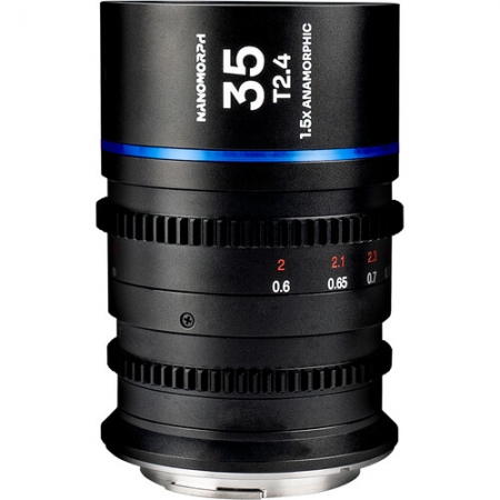 Laowa Nanomorph 35mm T2.4 1.5x S35 Anamorphic (Sony E, Canon RF, Fuji X, m43, ARRI PL & Canon EF) Blue Flare model